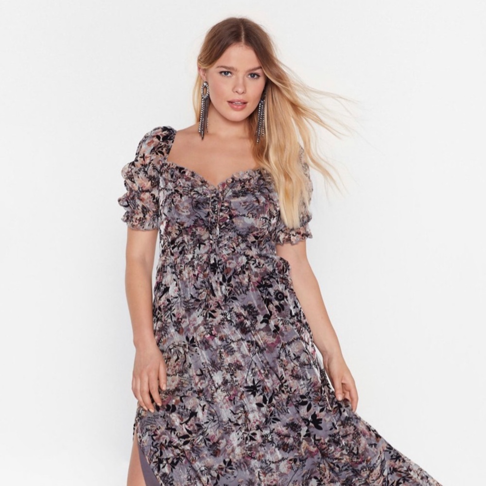 NWT Nasty Gal Floral Midi Dress